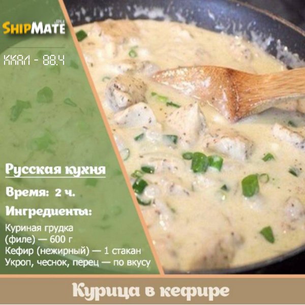 Курица в кефире