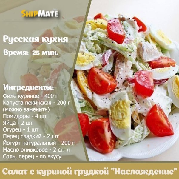 Салат с куриной грудкой Салат с куриной грудкой